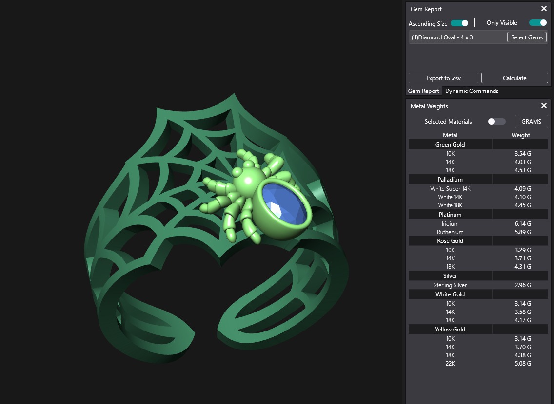 Spider Web Rings 3D print model_10