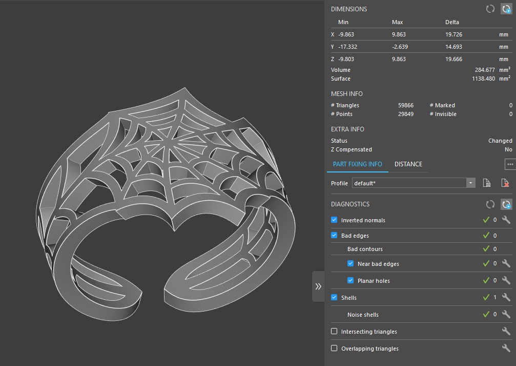 Spider Web Rings 3D print model_11