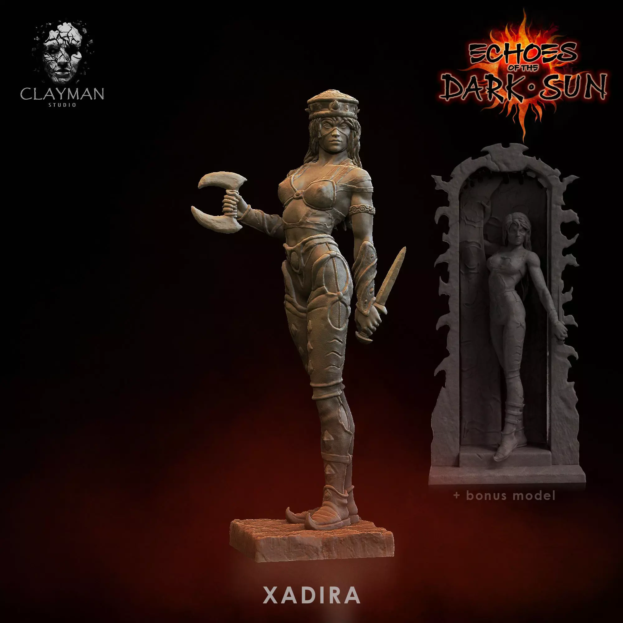 Xadira - 32mm - 75mm - 180mm 3D print model