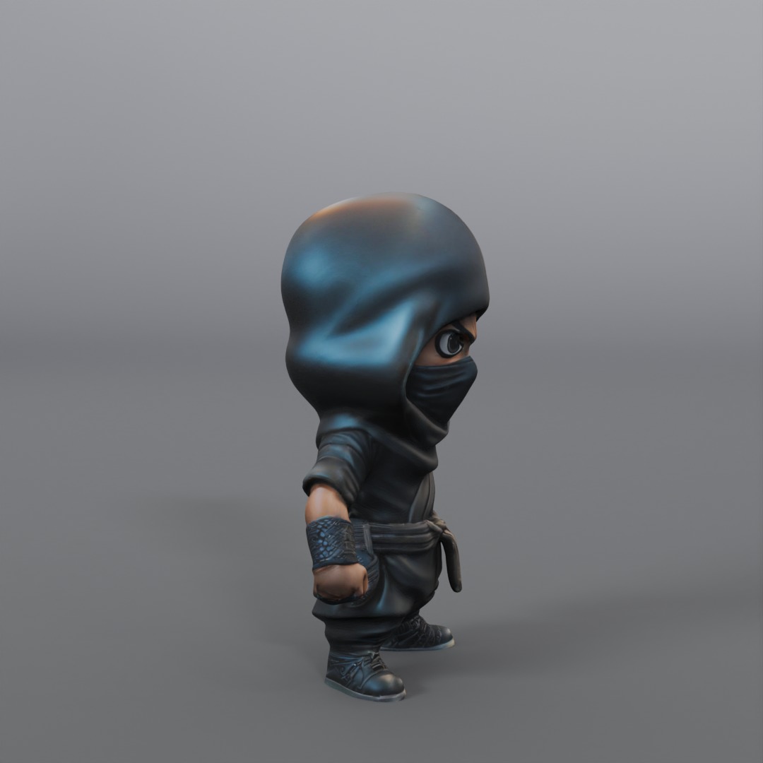 mini ninja 3D model_1