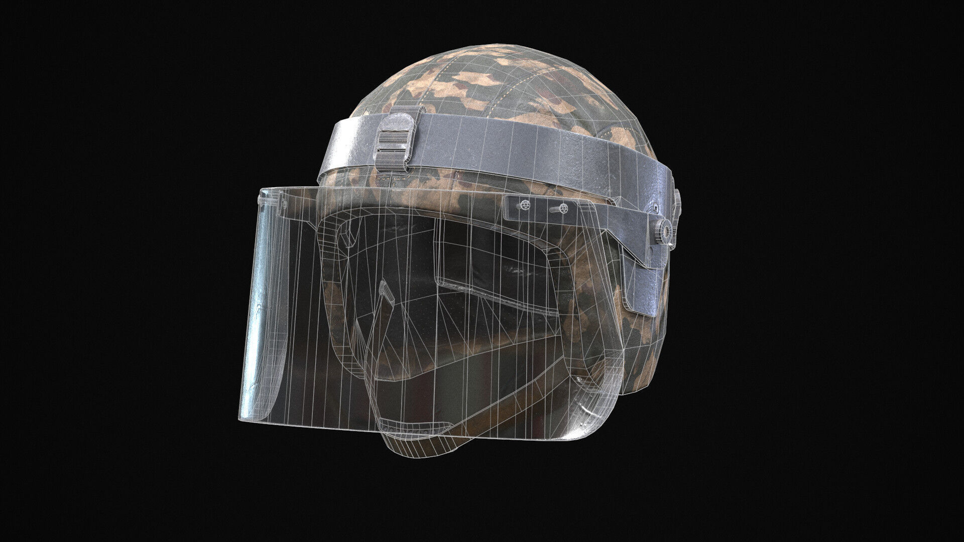 Helmet Kiver-M LP - PBR 3D model Game Ready Low-poly 3D model_2