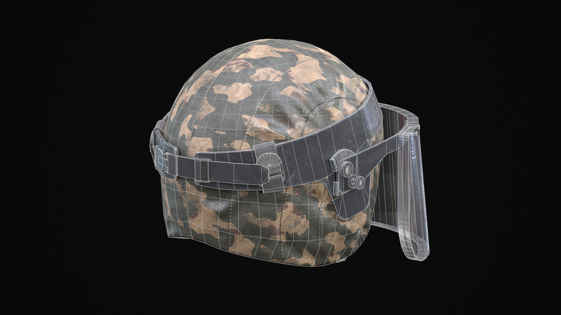 Helmet Kiver-M LP - PBR 3D model Game Ready Low-poly 3D model_4