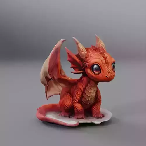 red dragon baby 3D model