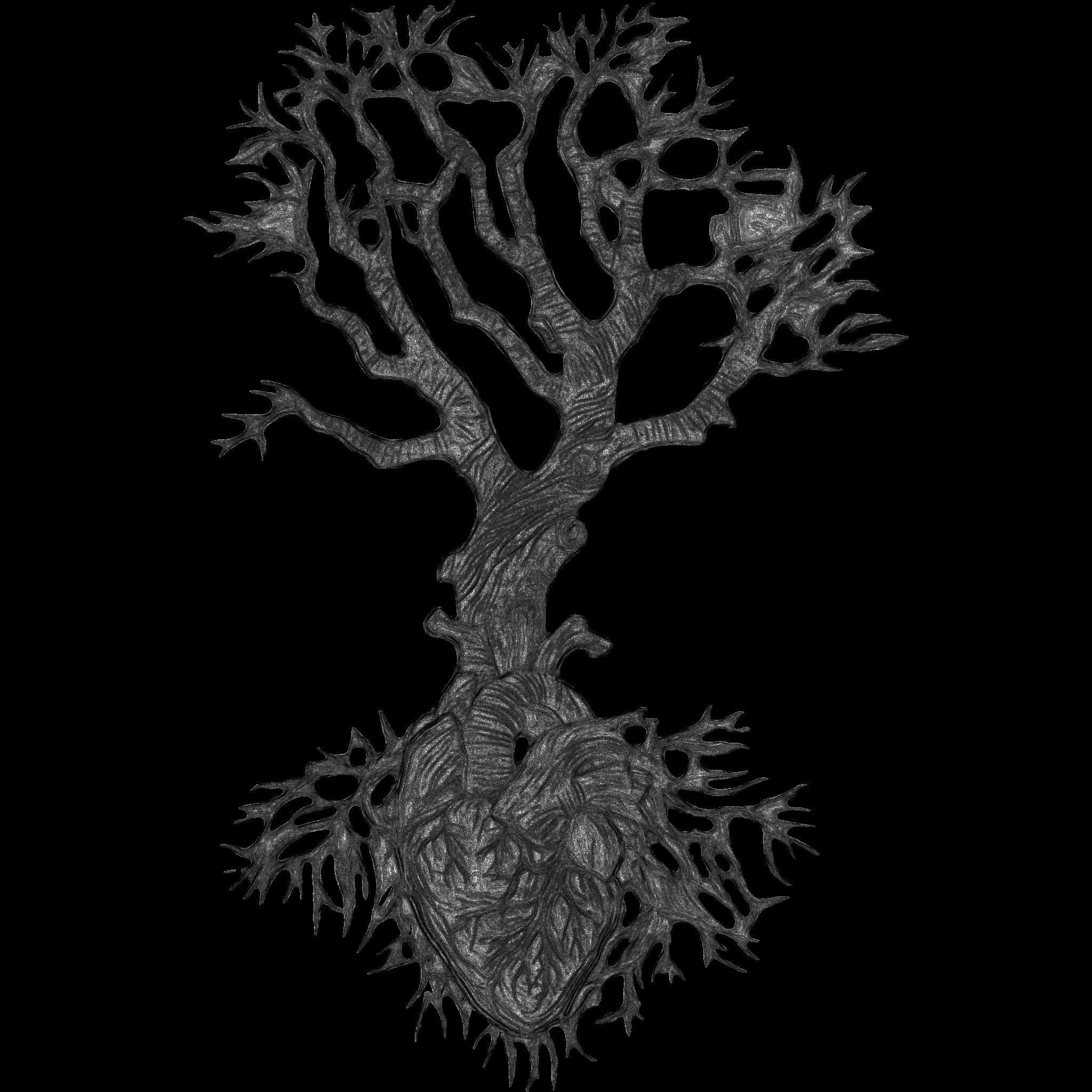 Tree of Life STL file for 3d printing or CNC 3D print model_11