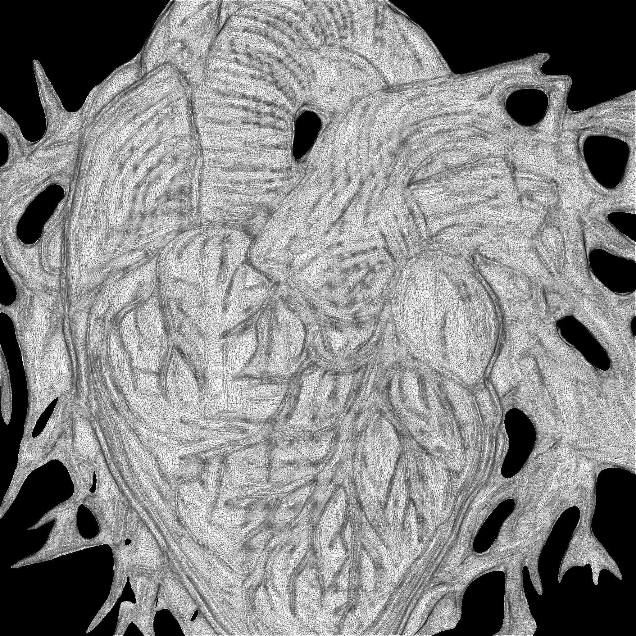 Tree of Life STL file for 3d printing or CNC 3D print model_12