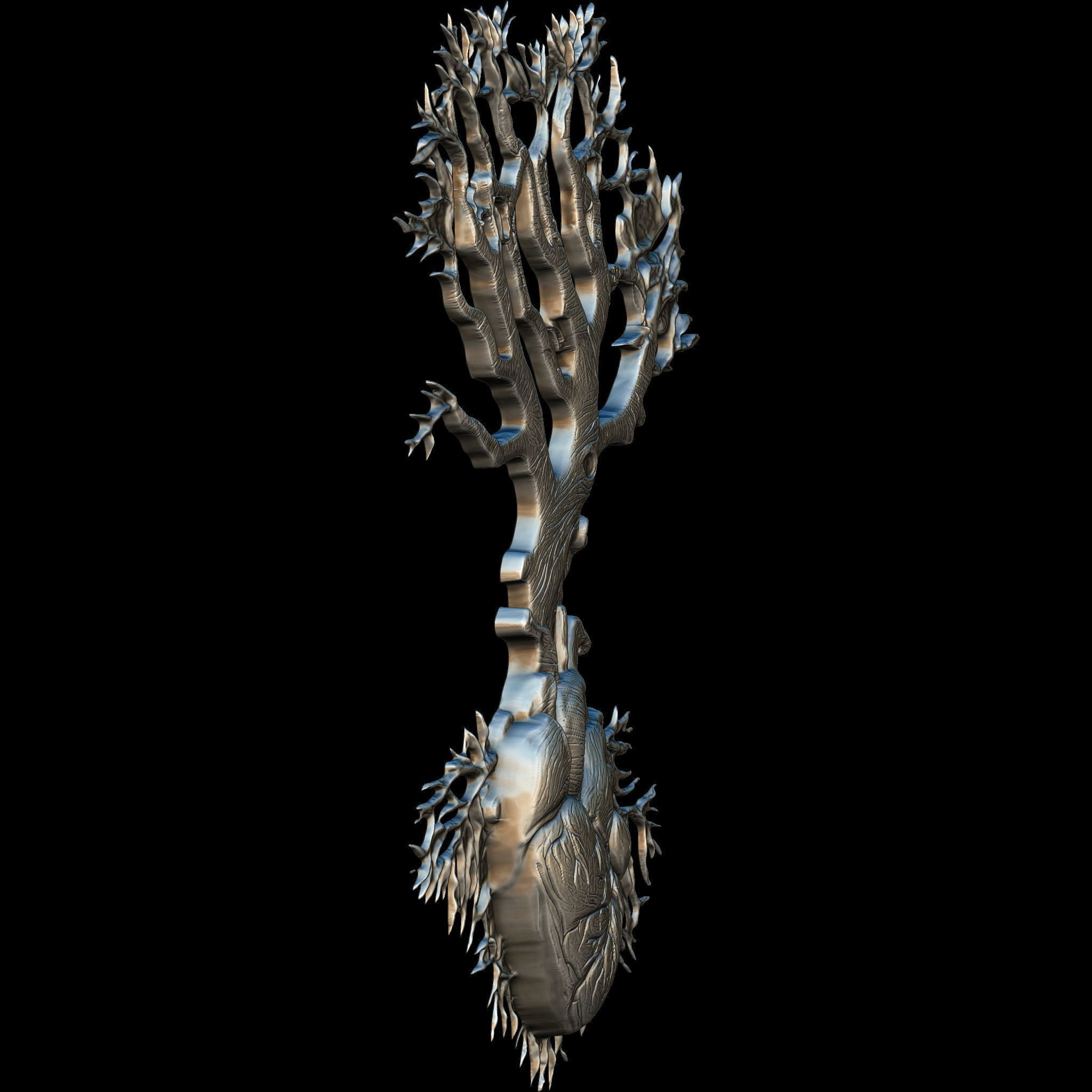 Tree of Life STL file for 3d printing or CNC 3D print model_3