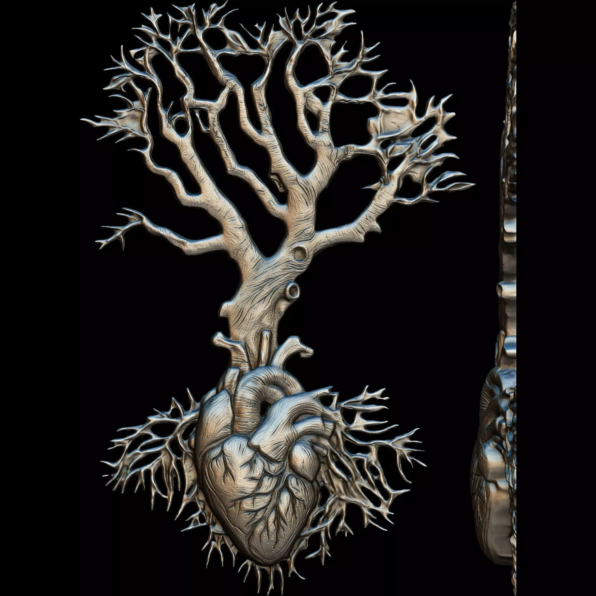 Tree of Life STL file for 3d printing or CNC 3D print model_0