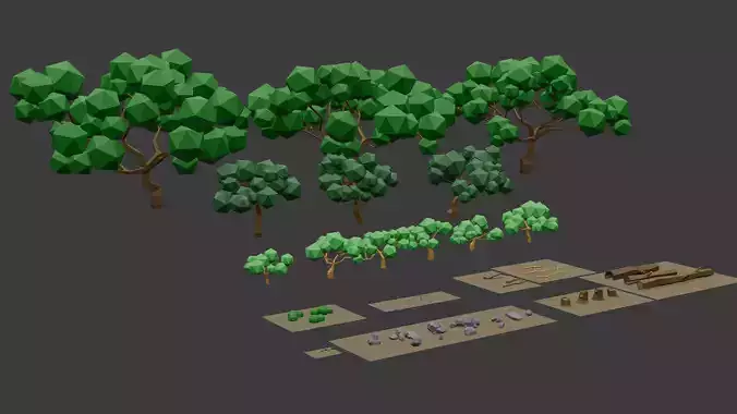 Nature Environment Low Poly 