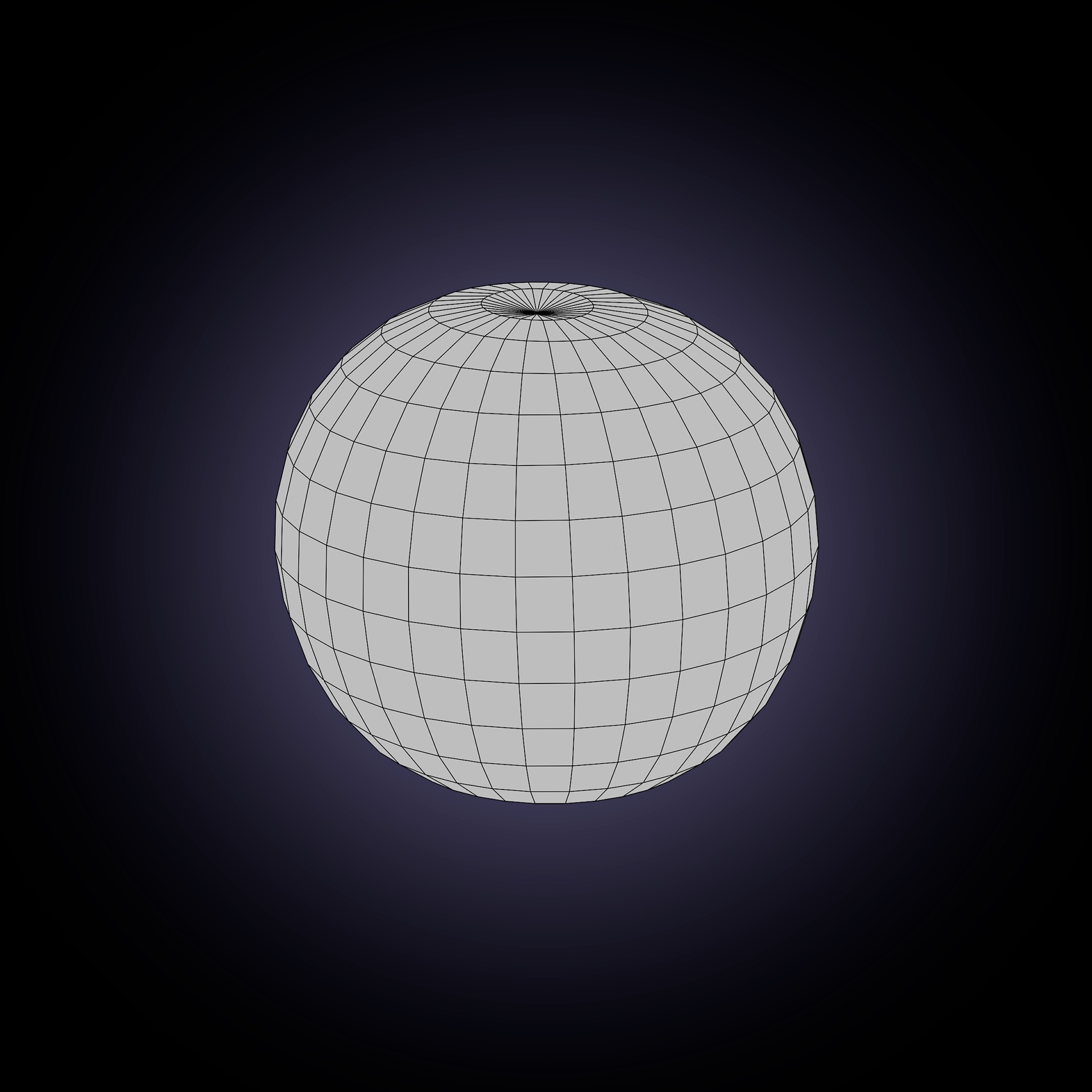 Orange Low-poly 3D model_4