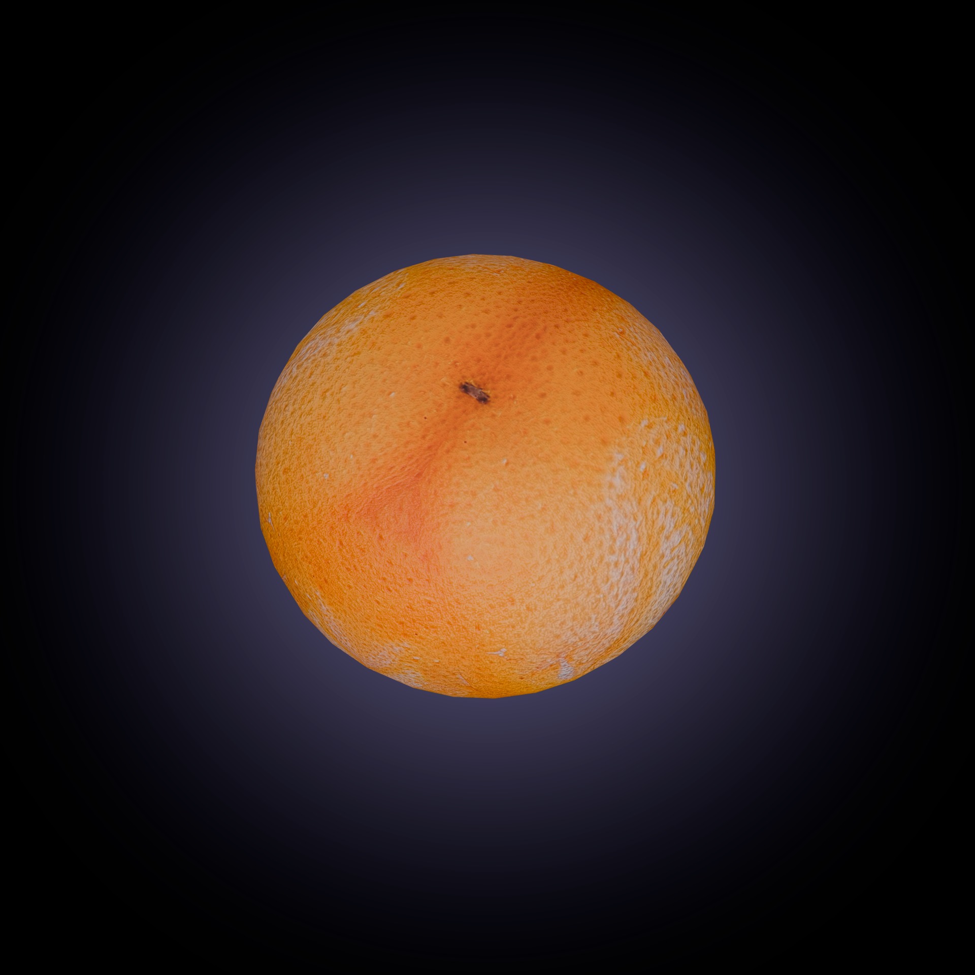 Orange Low-poly 3D model_2