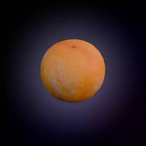 Orange Low-poly 3D model Orange Low-poly 3D model