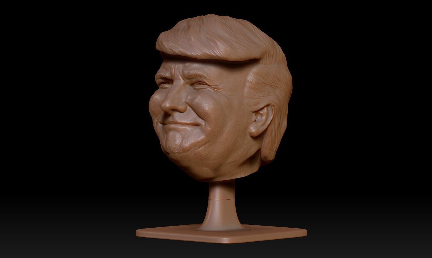 Donald Trump Headphone Stand  3D print model_17