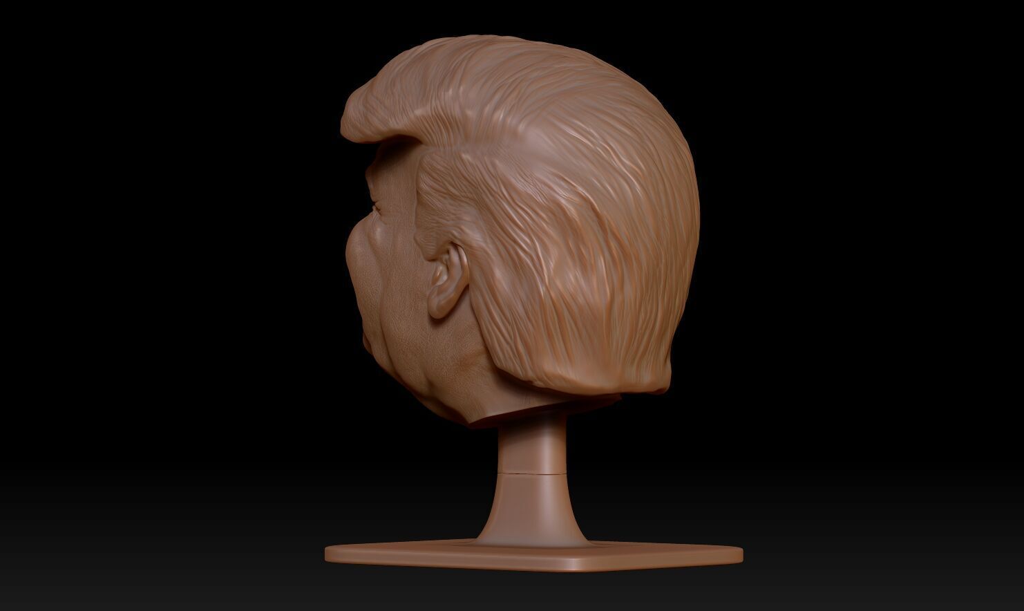 Donald Trump Headphone Stand  3D print model_15
