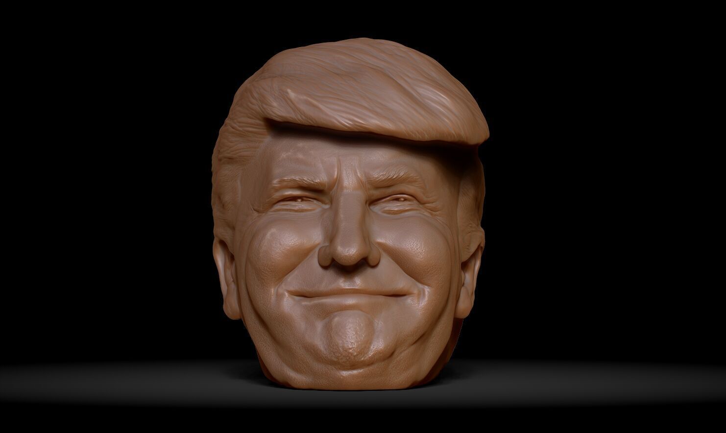 Donald Trump Headphone Stand  3D print model_18