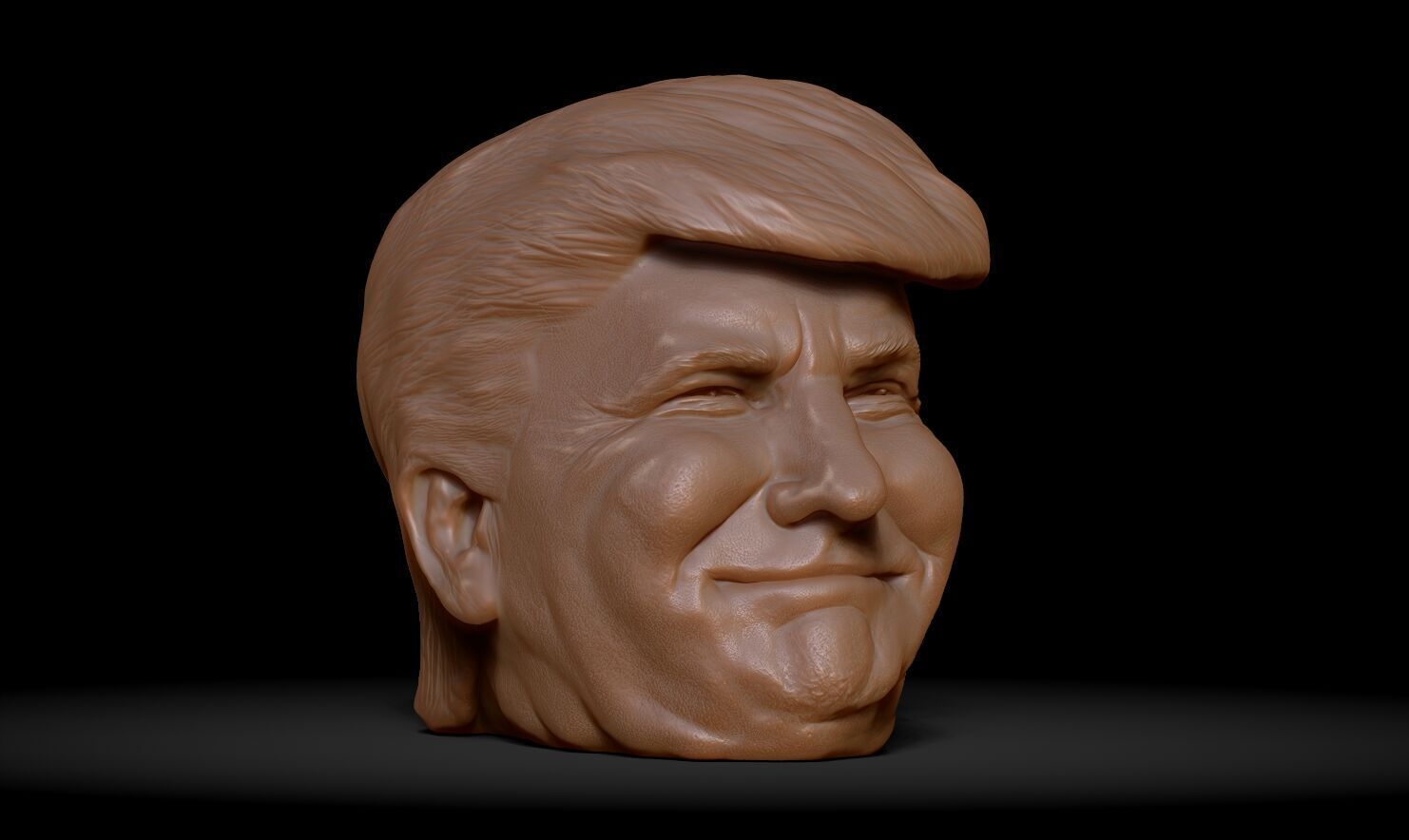 Donald Trump Headphone Stand  3D print model_19