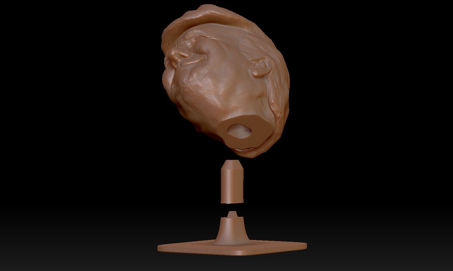Donald Trump Headphone Stand  3D print model_10