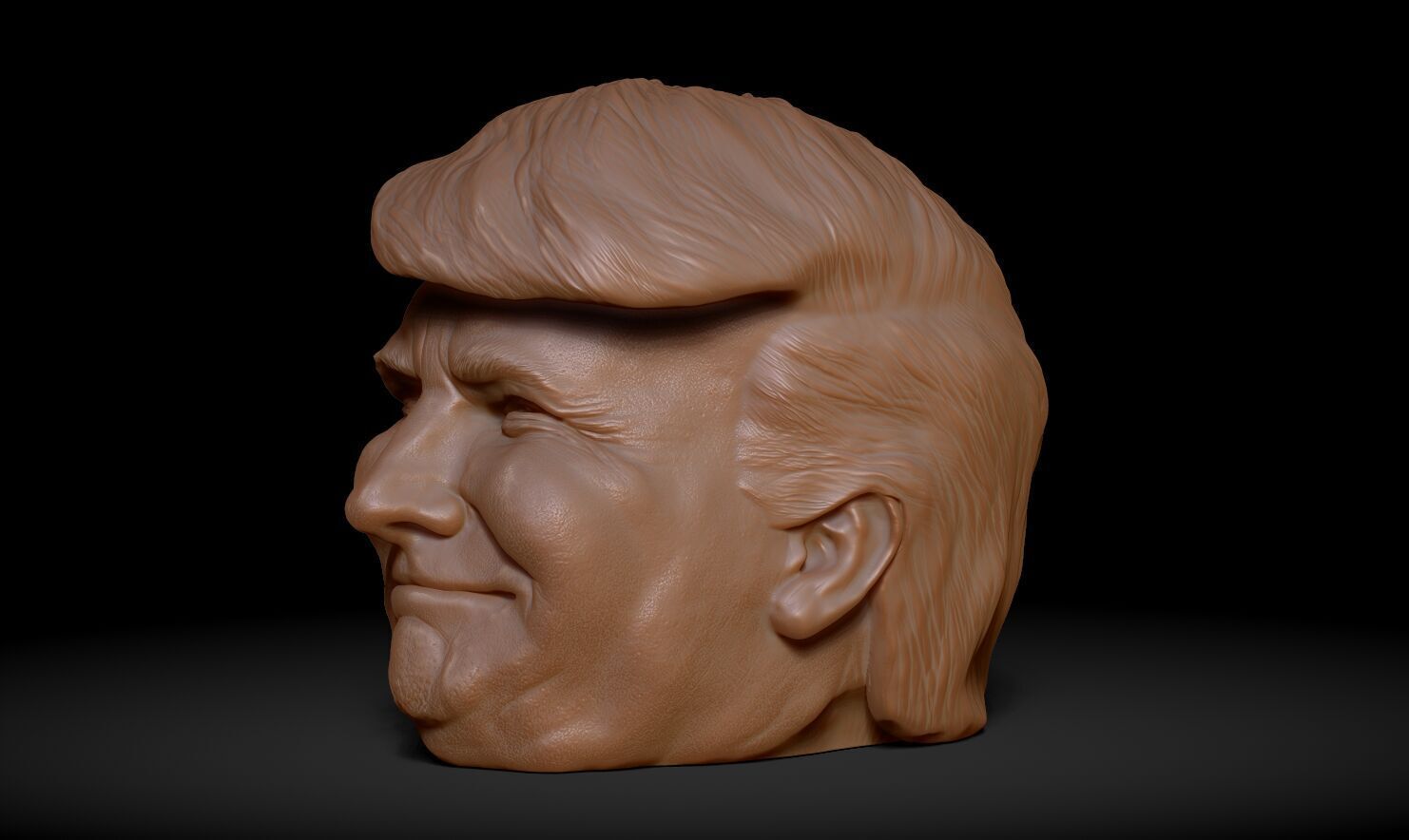 Donald Trump Headphone Stand  3D print model_22