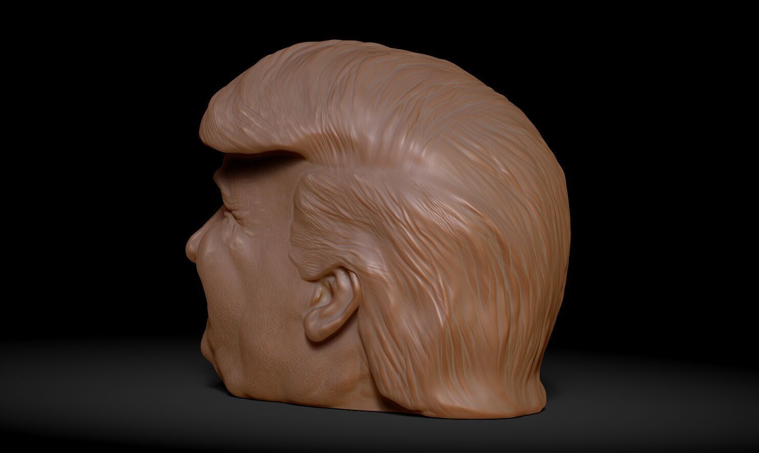 Donald Trump Headphone Stand  3D print model_21