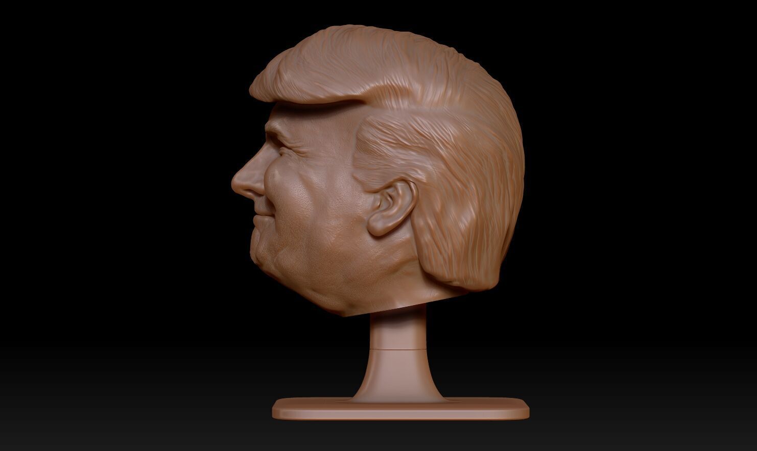 Donald Trump Headphone Stand  3D print model_16