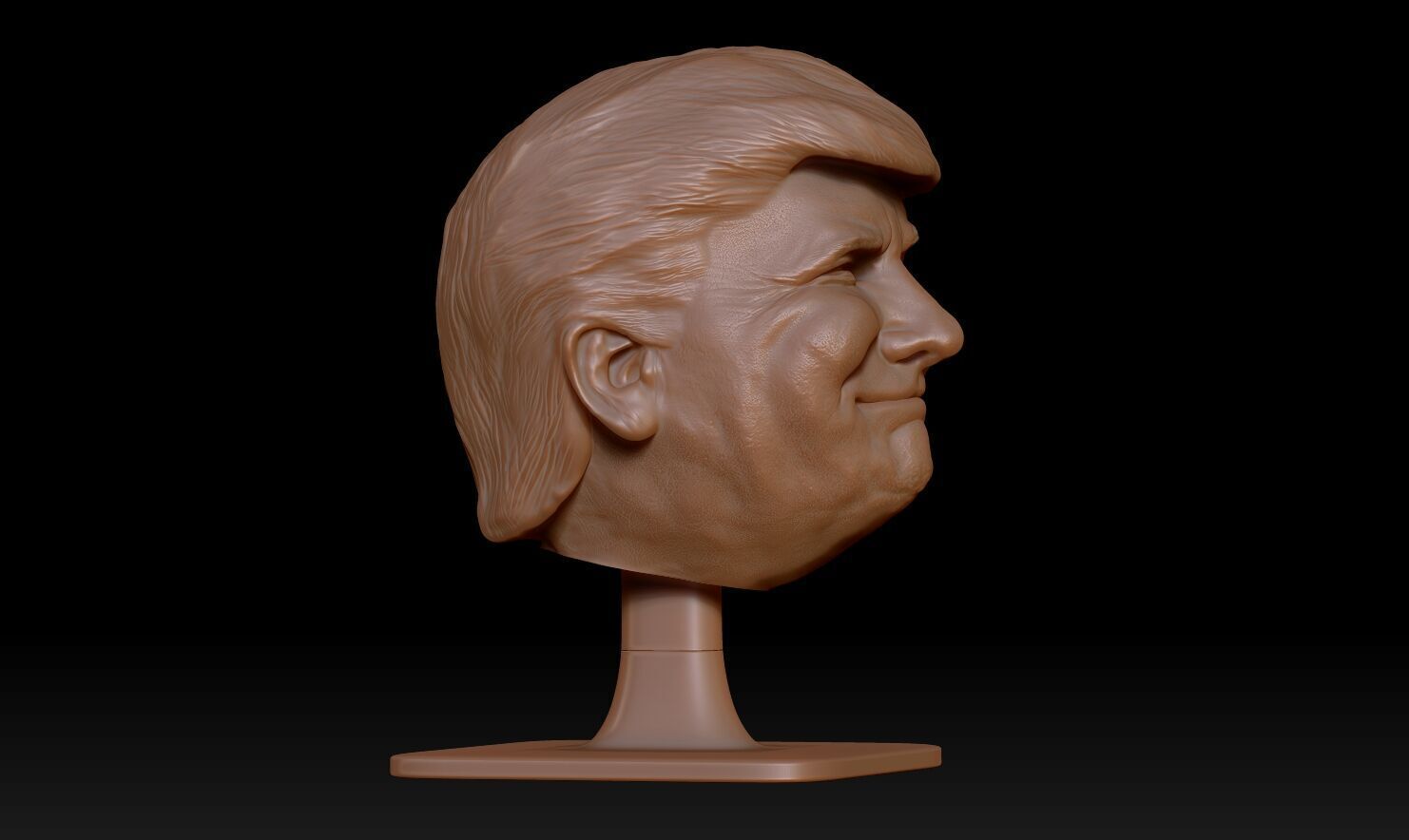 Donald Trump Headphone Stand  3D print model_13