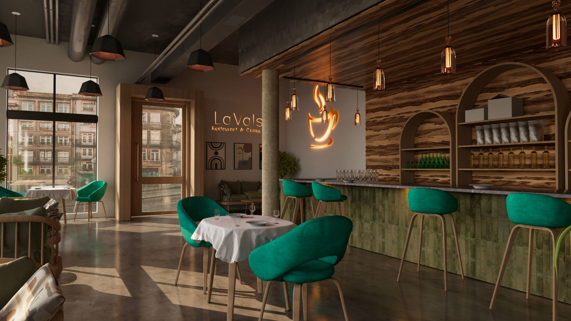 La Valse Restaurant and Coffee Shop 3D model_3