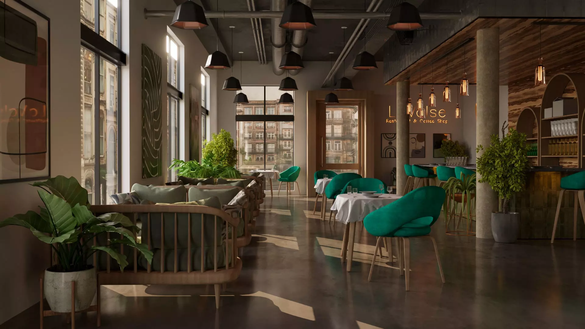 La Valse Restaurant and Coffee Shop 3D model_0