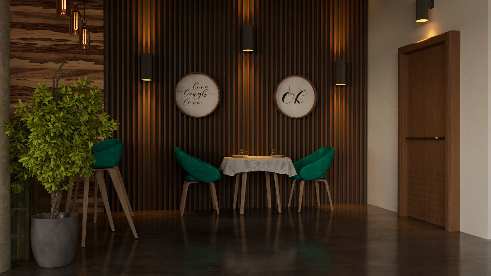 La Valse Restaurant and Coffee Shop 3D model_8