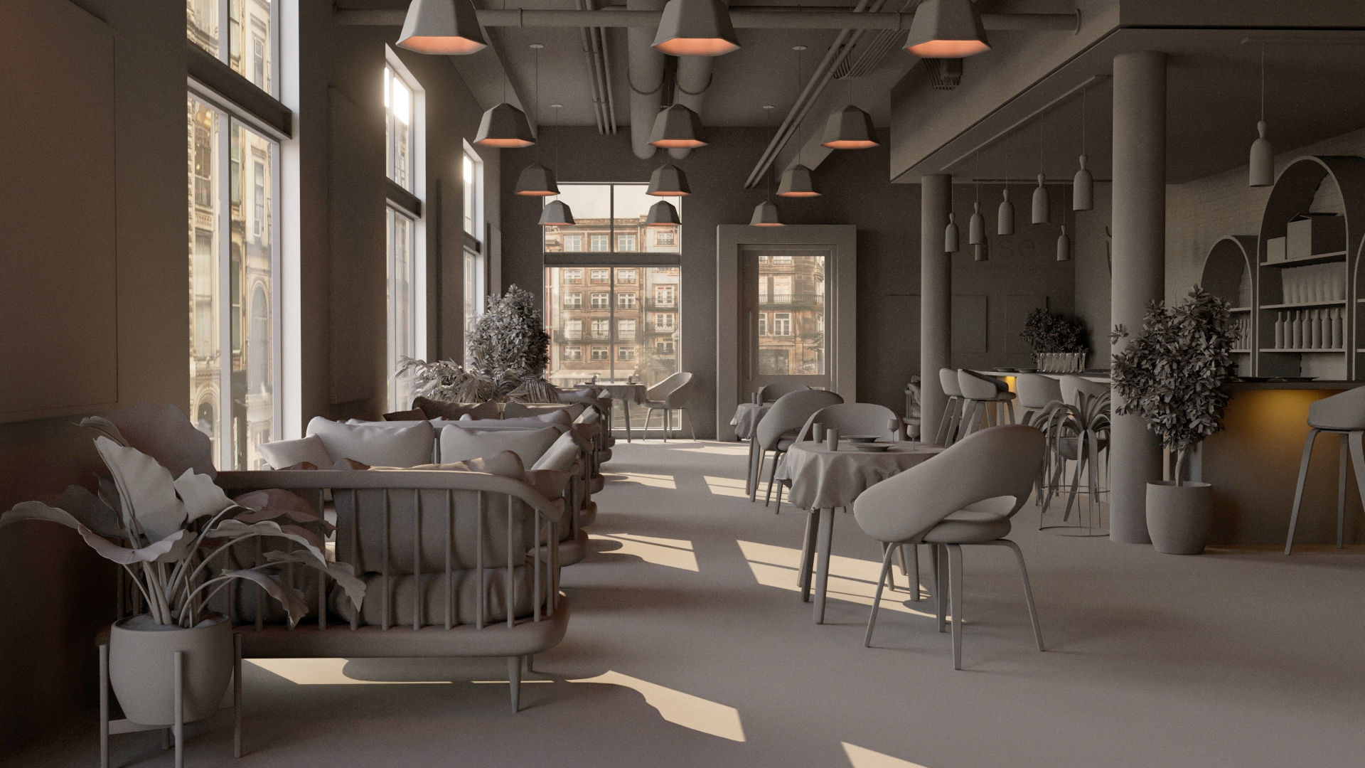 La Valse Restaurant and Coffee Shop 3D model_1