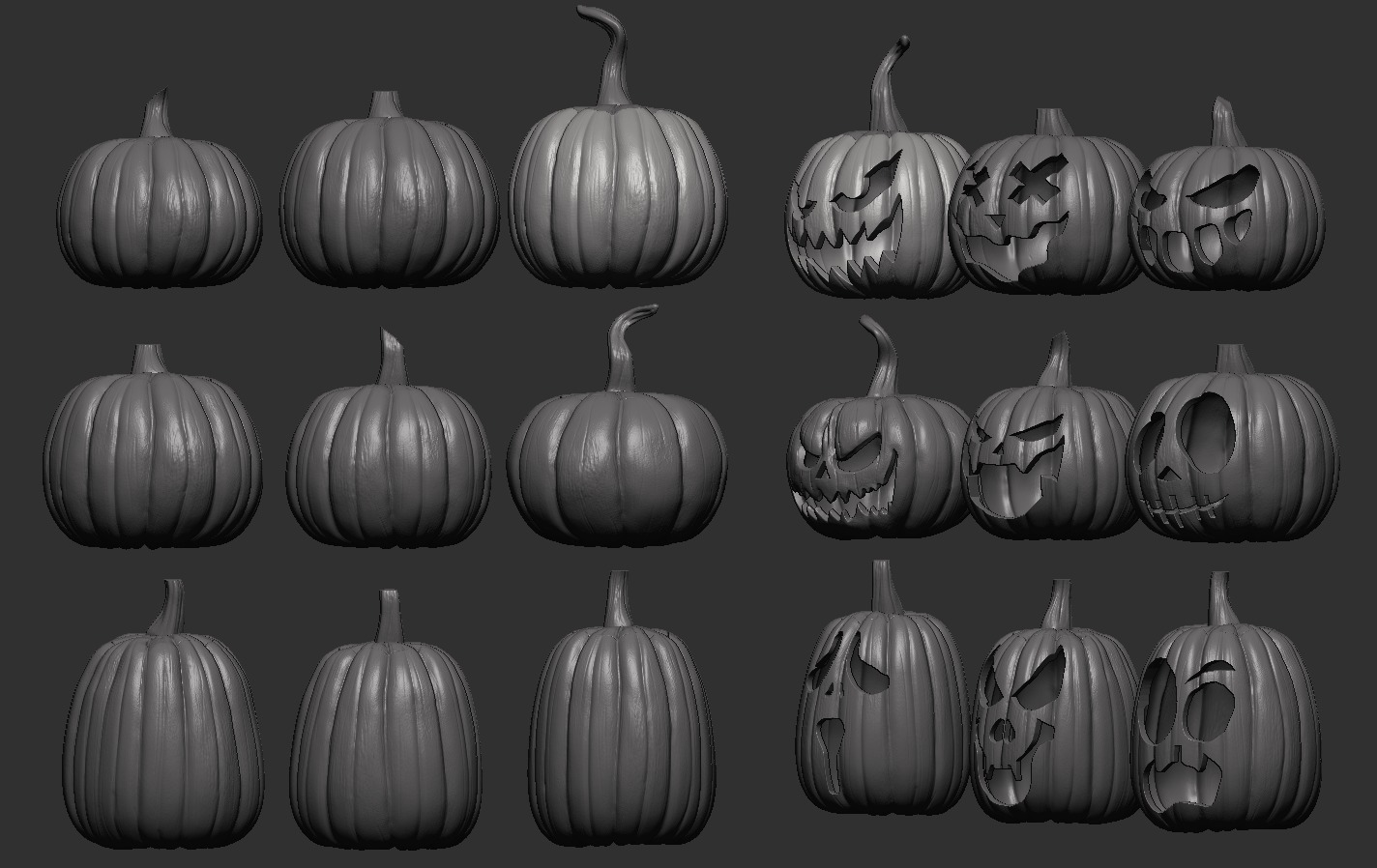 Pumpkin Collection 3D print model_16