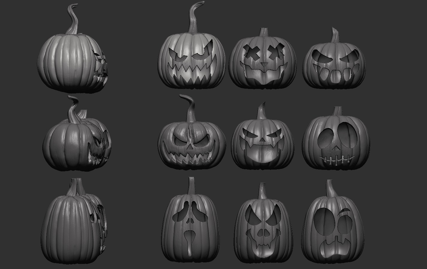 Pumpkin Collection 3D print model_15