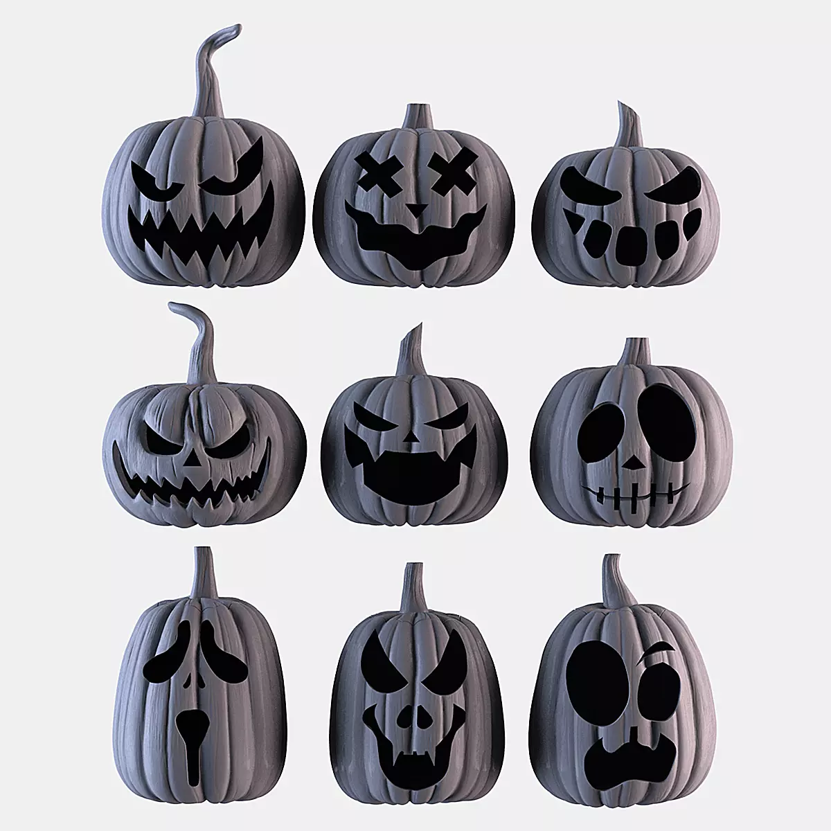 Pumpkin Collection 3D print model_0