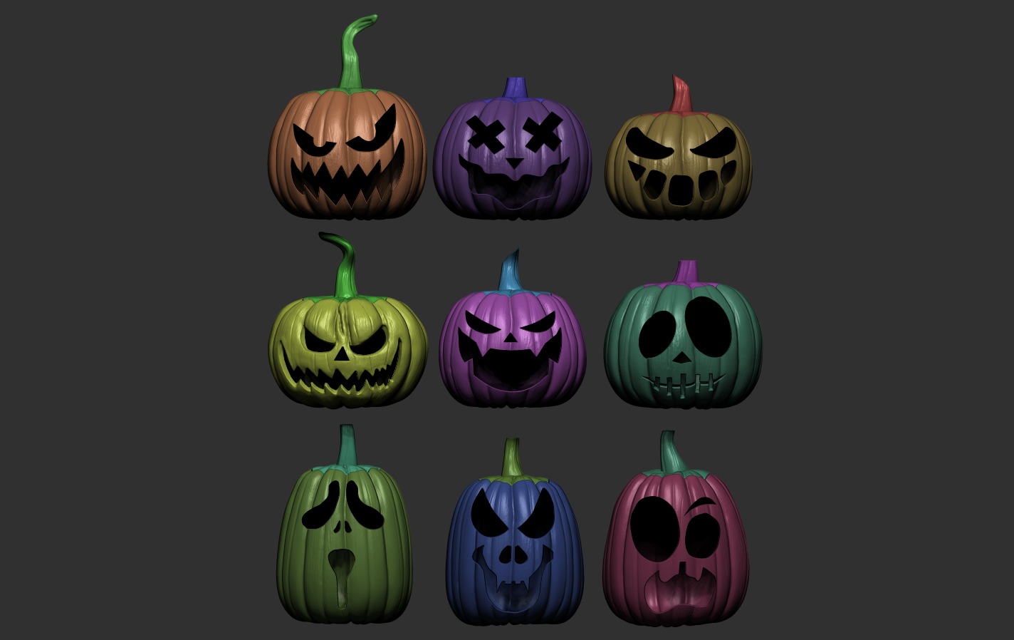 Pumpkin Collection 3D print model_17