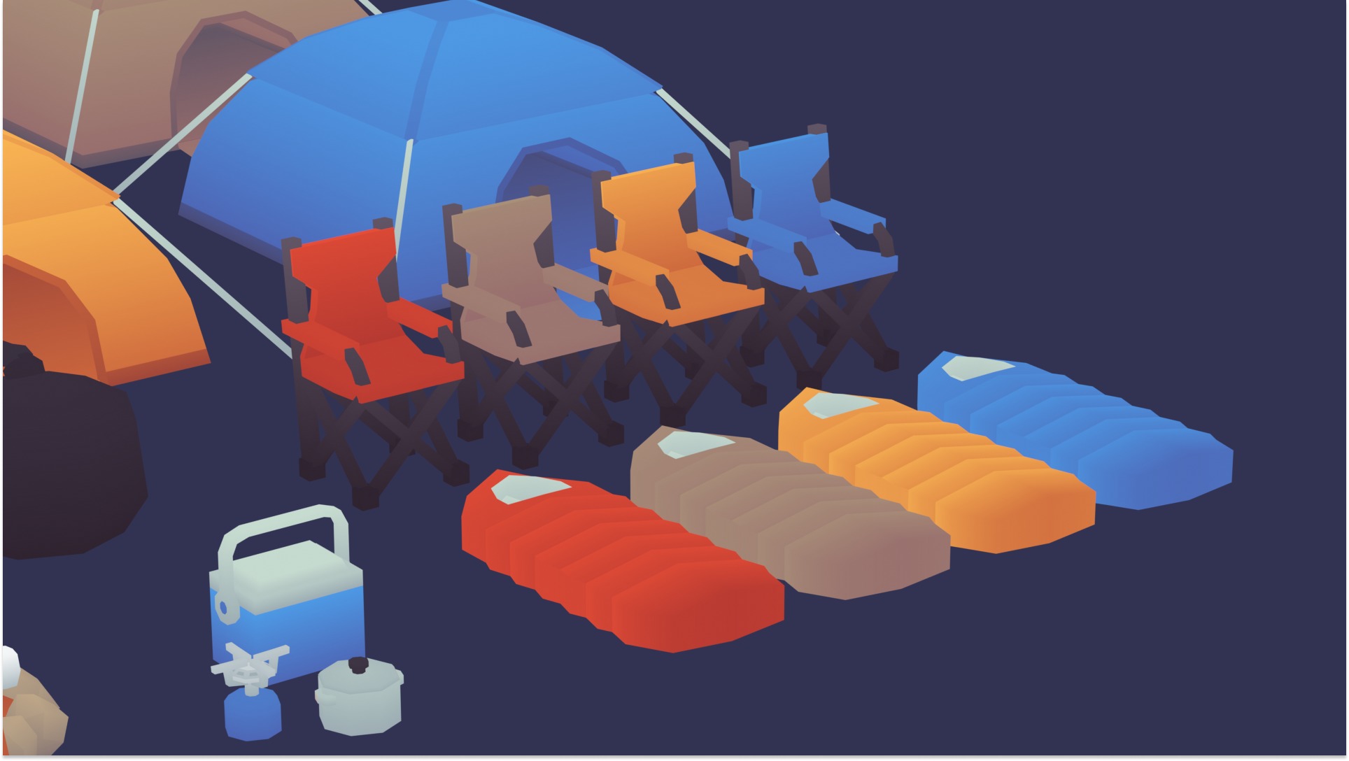 ToonLab - Ultimate Toon Camp Pack Low-poly 3D model_1