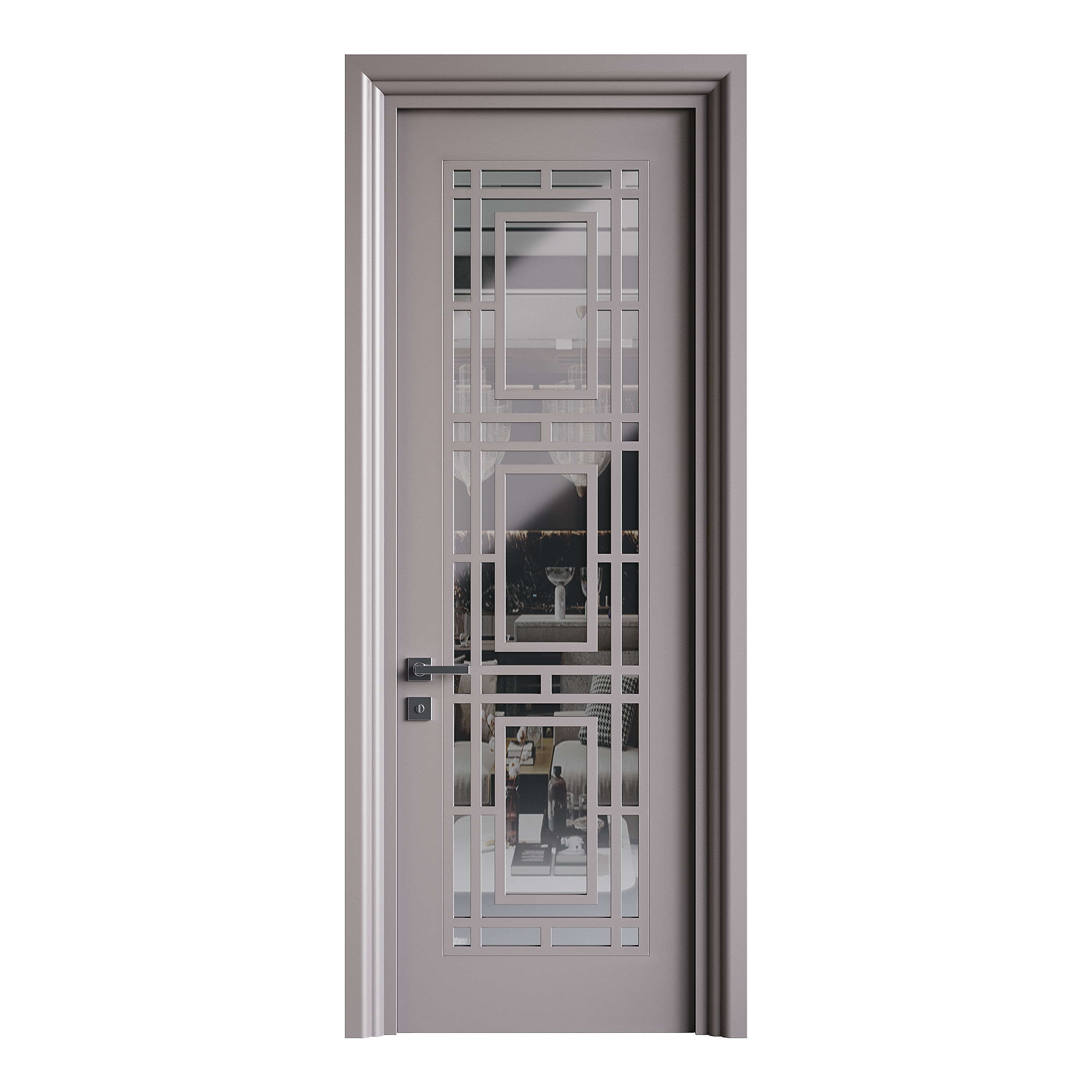 Modern entrance door 11 3D model_1