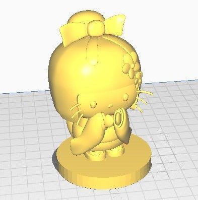 Hello kitty  Statue - Halloween Edition - Gueixa 3D print model_4