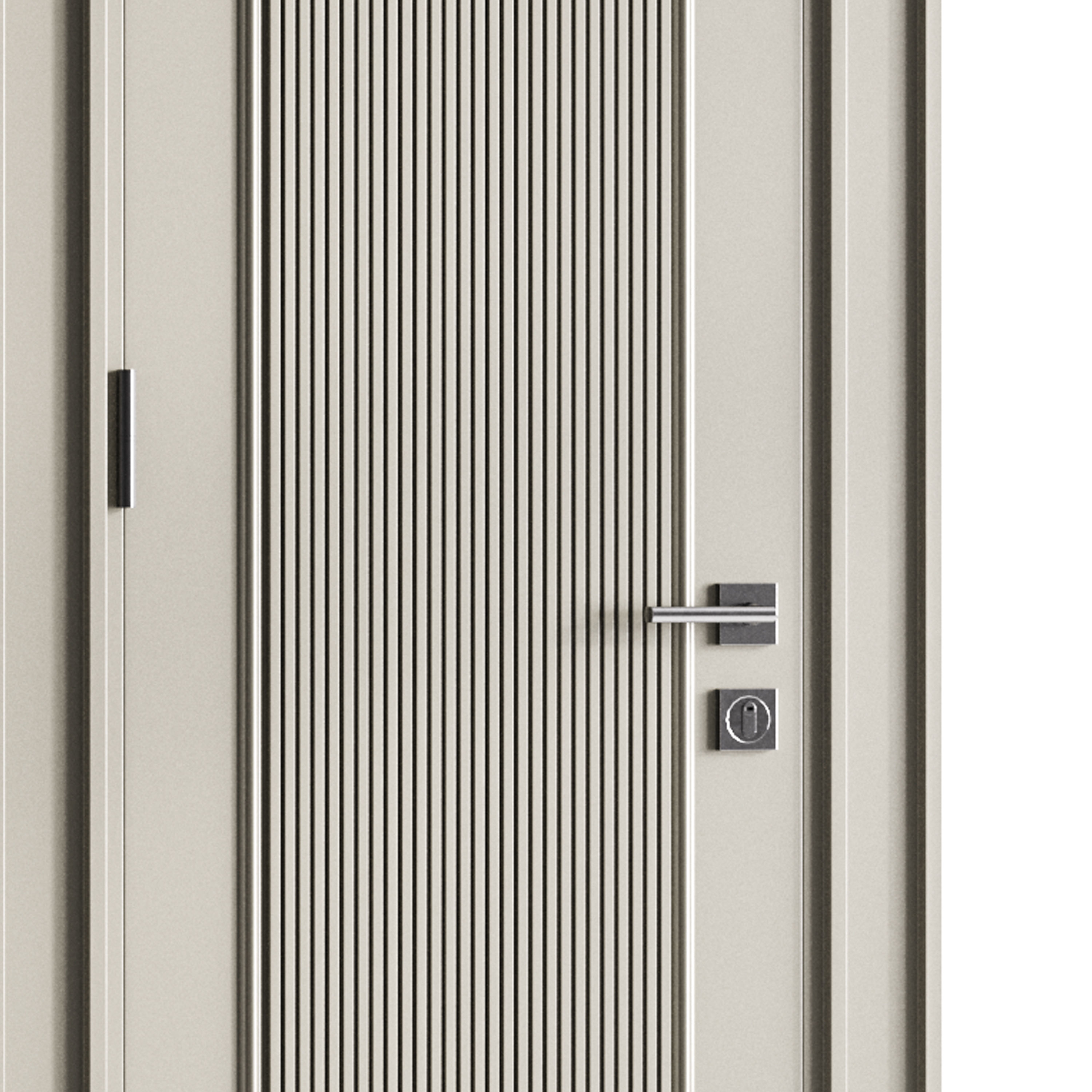 Modern entrance door 13 3D model_5