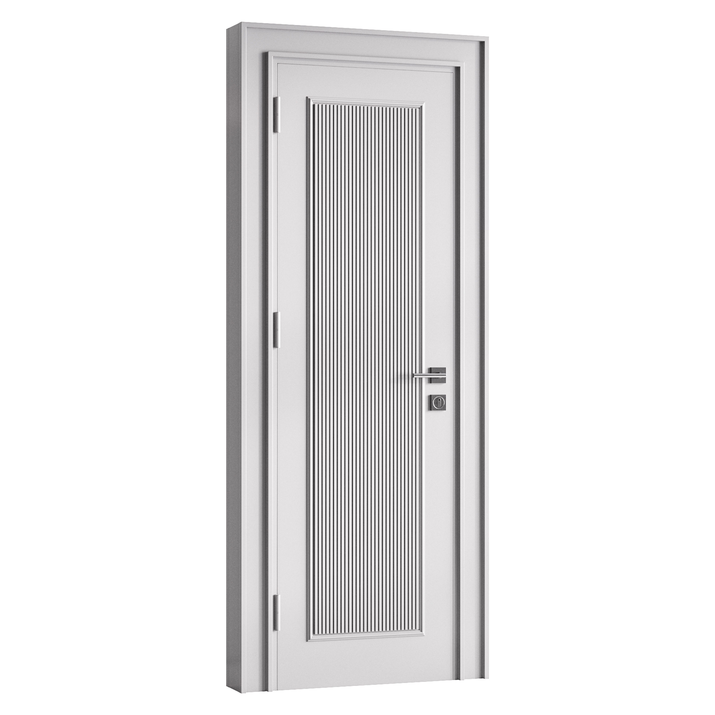 Modern entrance door 13 3D model_10