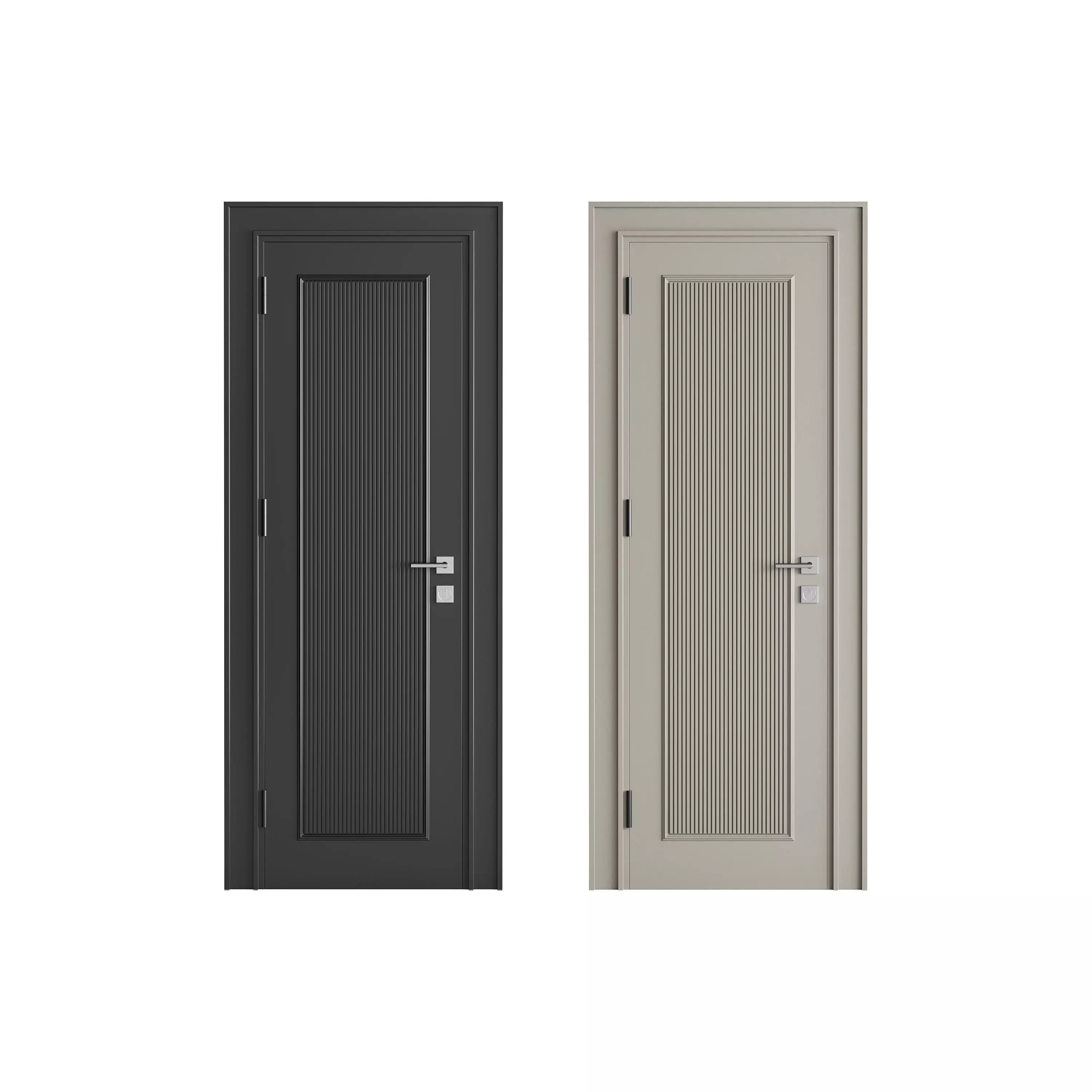 Modern entrance door 13 3D model_0