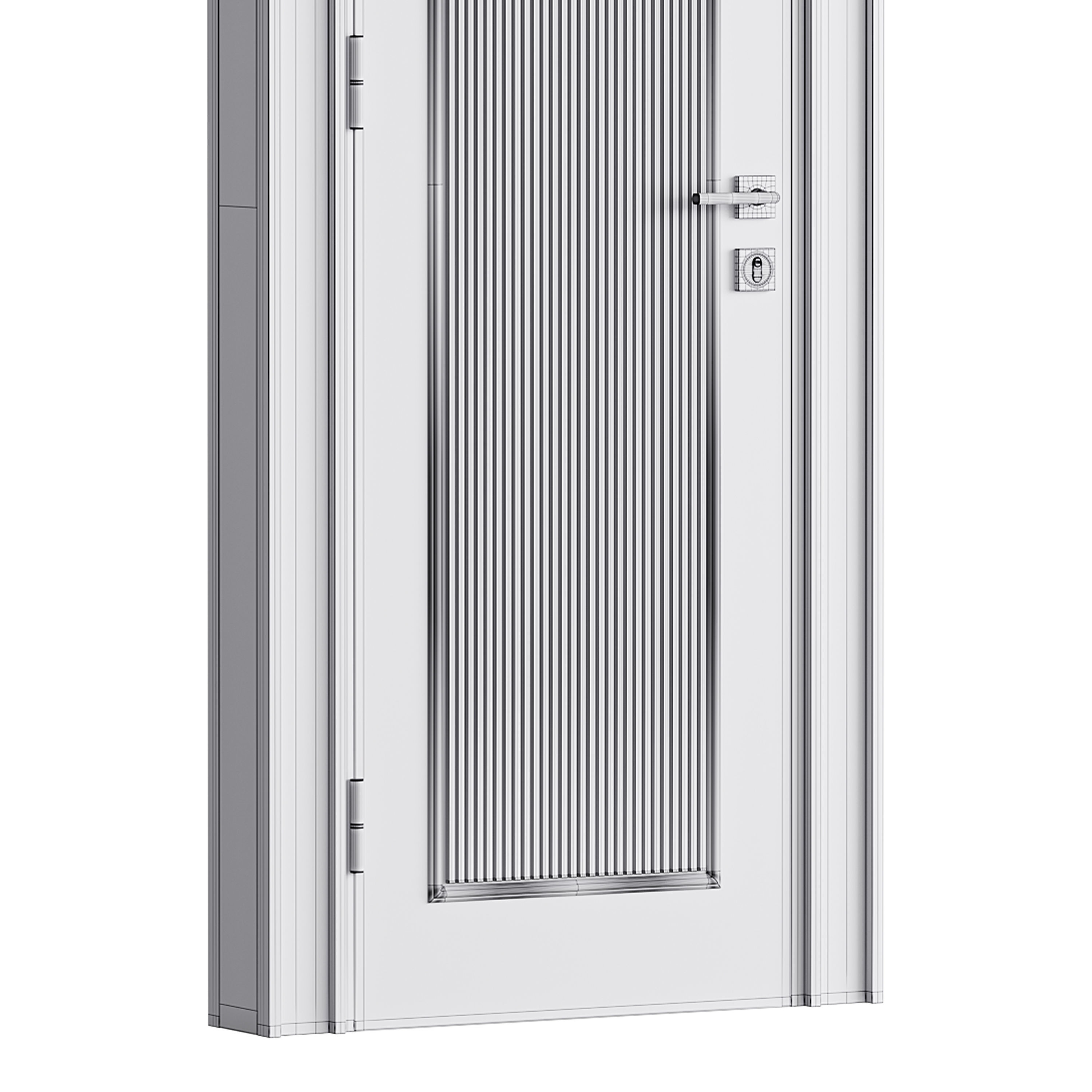 Modern entrance door 13 3D model_14