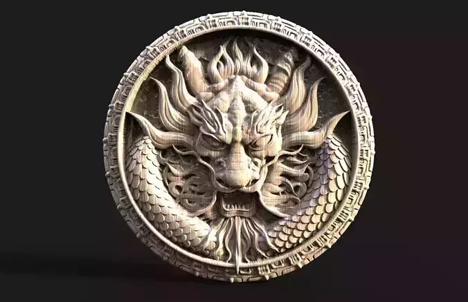 Chinese dragon CNC 3D print model