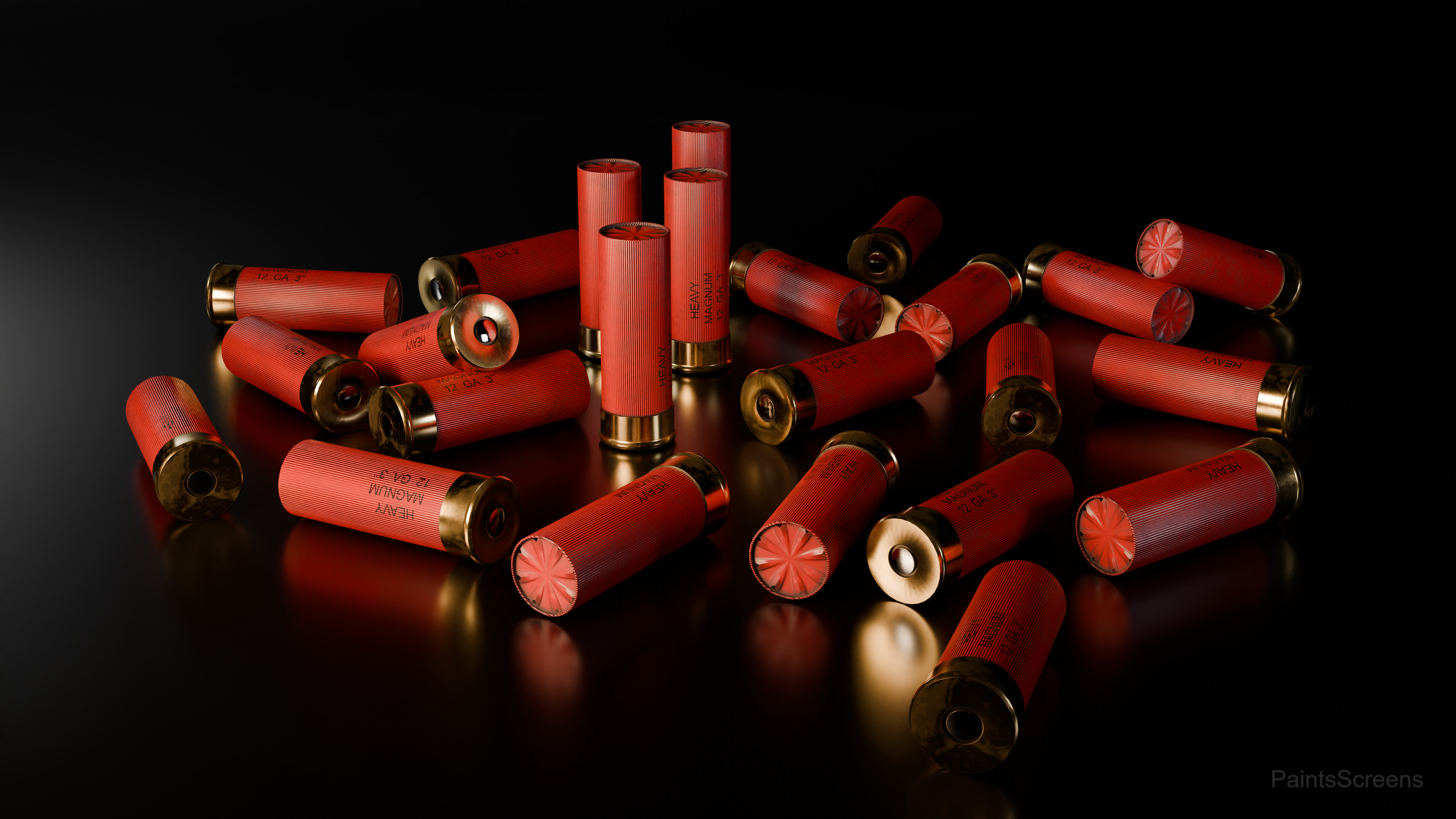 12 Gauge Shotgun Ammo - Game Ready 3D Asset Low-poly 3D model_3