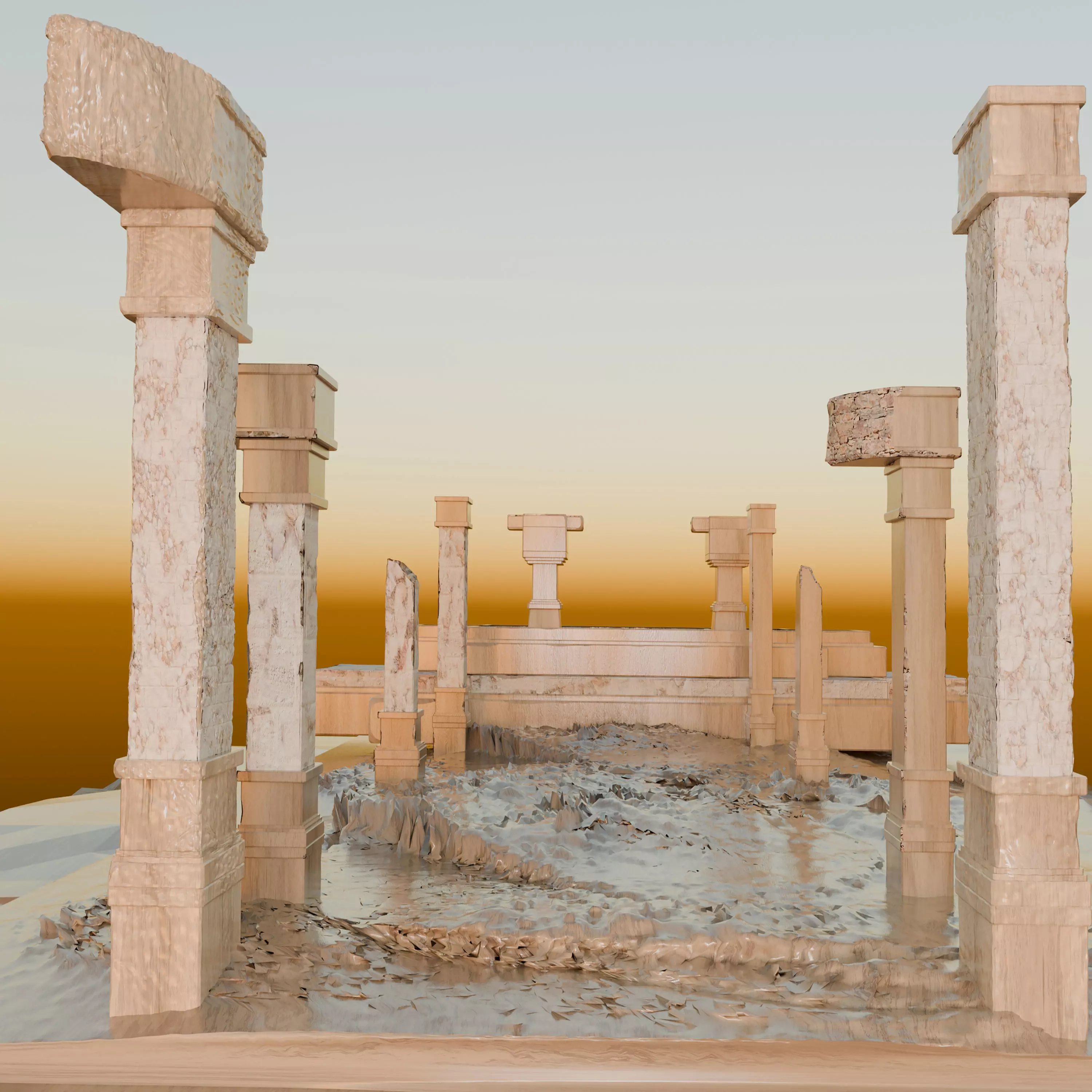 Ruinas de uma era antiga 3D model