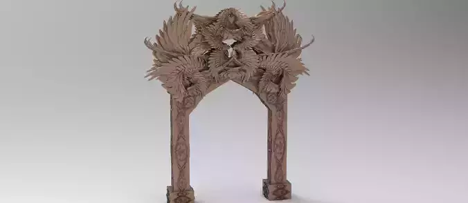 Steampunk Angel arch 3 