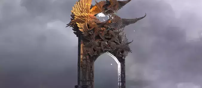 Steampunk Angel arch Grand