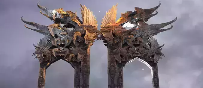Steampunk Angel arch Grand 2