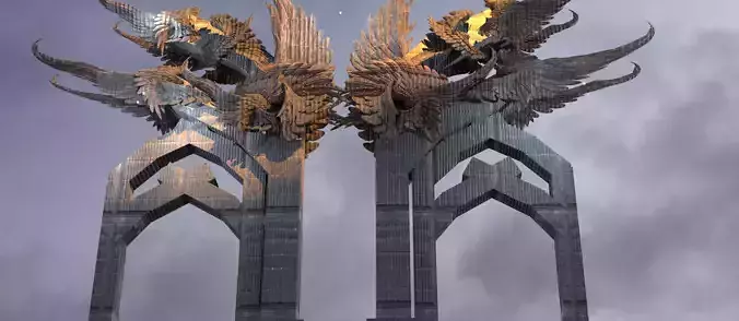 Steampunk Angel arch Grand 3 