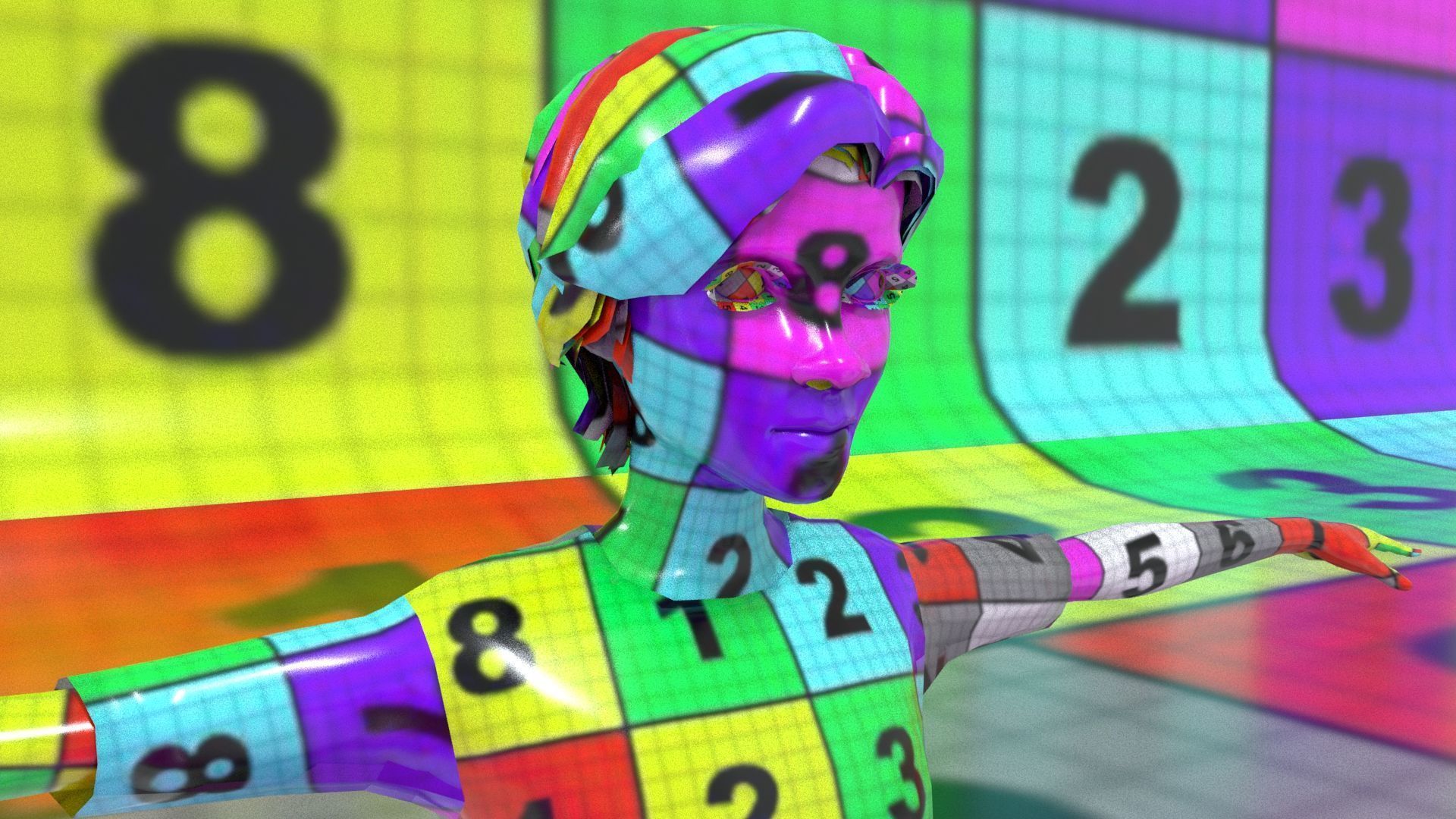 laos Toon Male Teen 2 Low-poly 3D model_14