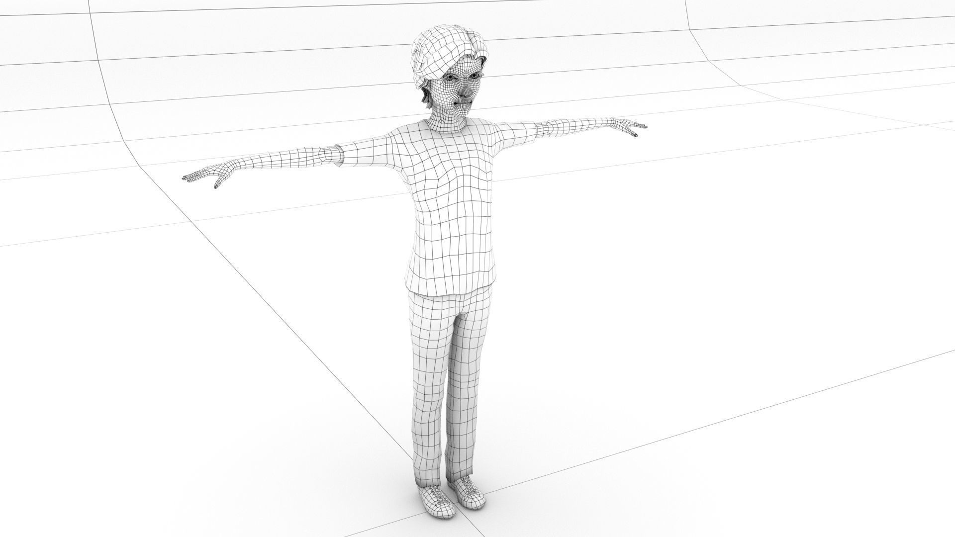 laos Toon Male Teen 2 Low-poly 3D model_6