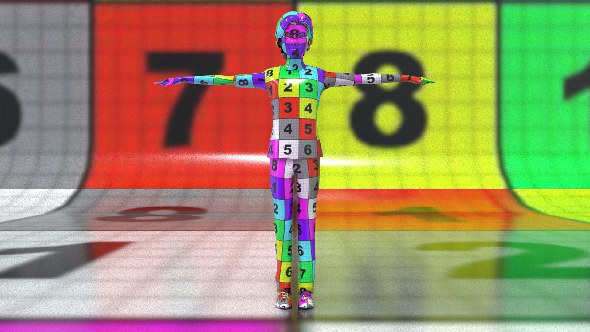 laos Toon Male Teen 2 Low-poly 3D model_10