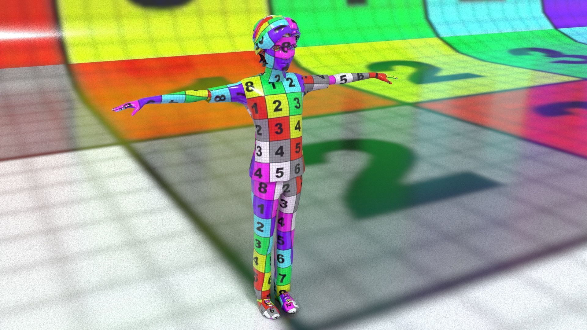 laos Toon Male Teen 2 Low-poly 3D model_11